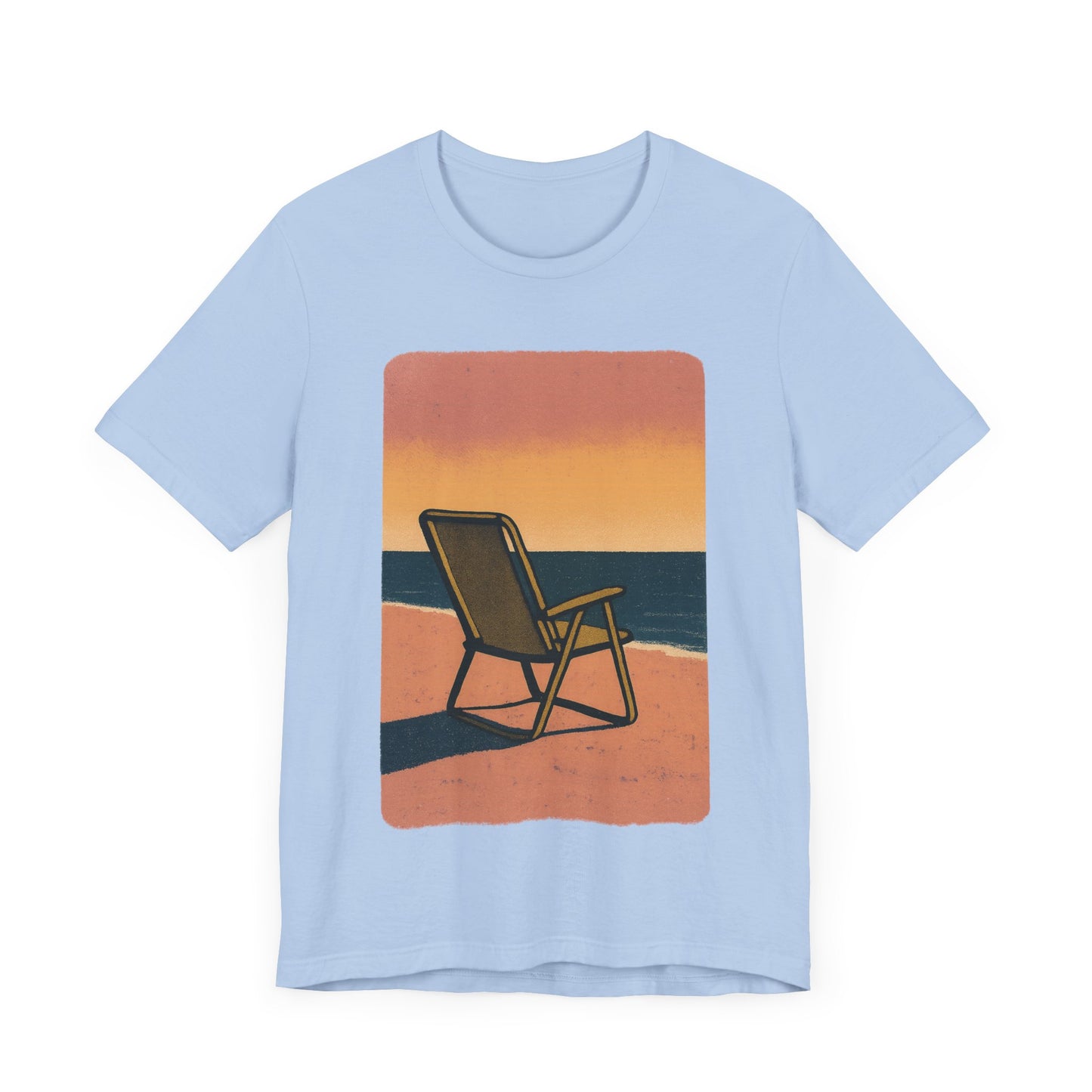 Retro Beach Chair Scene