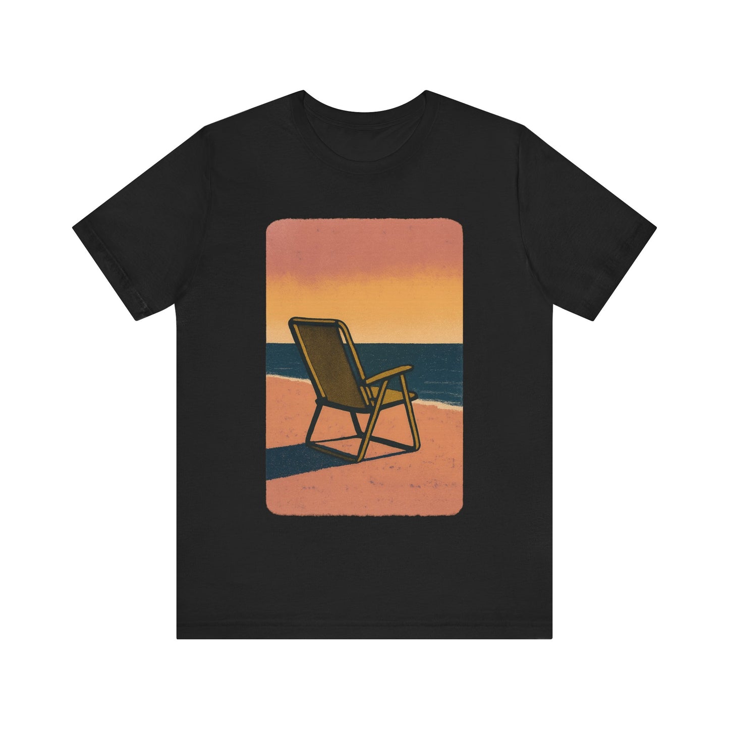 Retro Beach Chair Scene