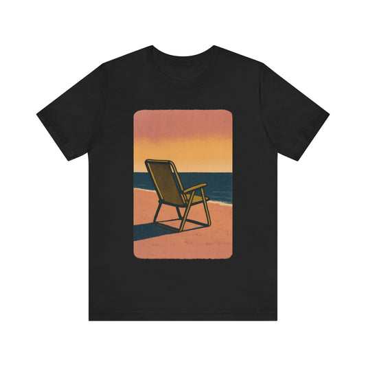 Retro Beach Chair Scene